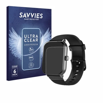 Parte frontal de un envase de producto con el logotipo de la marca Savvies. Al lado se muestra el dispositivo Yoever IDW19 1.8