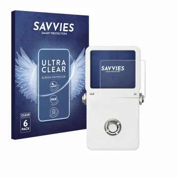 Parte frontal de un envase de producto con el logotipo de la marca Savvies. Al lado se muestra el dispositivo TC Electronic PO