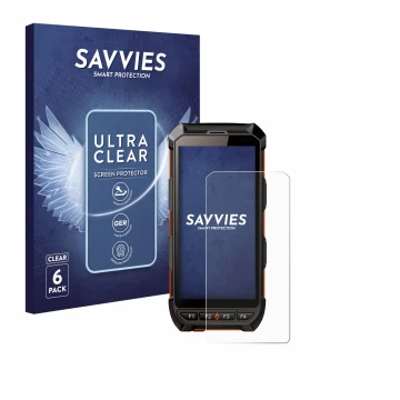 Parte frontal de un envase de producto con el logotipo de la marca Savvies. Al lado se muestra el dispositivo iDTronic C9 RED 