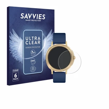Parte frontal de un envase de producto con el logotipo de la marca Savvies. Al lado se muestra el dispositivo Reflex Active Se