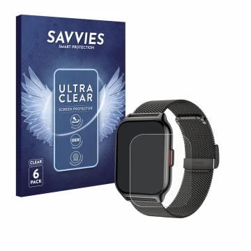 Parte frontal de un envase de producto con el logotipo de la marca Savvies. Al lado se muestra el dispositivo Narcid P95 2