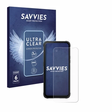 Parte frontal de un envase de producto con el logotipo de la marca Savvies. Al lado se muestra el dispositivo Hammer Blade V c