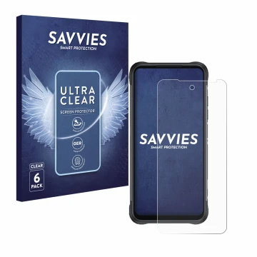 Parte frontal de un envase de producto con el logotipo de la marca Savvies. Al lado se muestra el dispositivo GlobeXplorer GPX