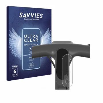 Parte frontal de un envase de producto con el logotipo de la marca Savvies. Al lado se muestra el dispositivo Egret Ey 1 con s