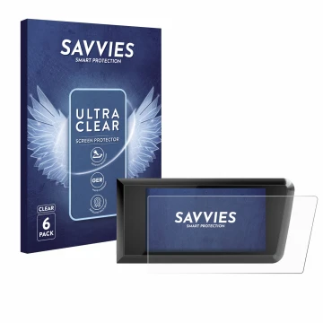 Parte frontal de un envase de producto con el logotipo de la marca Savvies. Al lado se muestra el dispositivo Bosch Purion 400