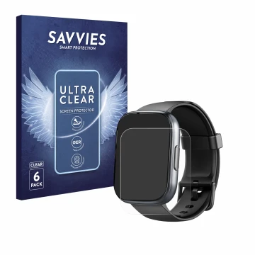 Parte frontal de un envase de producto con el logotipo de la marca Savvies. Al lado se muestra el dispositivo Cillso T80 1.95
