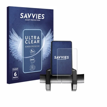 Parte frontal de un envase de producto con el logotipo de la marca Savvies. Al lado se muestra el dispositivo Joyor S10-S V1 c
