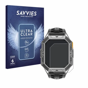 Parte frontal de un envase de producto con el logotipo de la marca Savvies. Al lado se muestra el dispositivo Stahlgear Thor 2