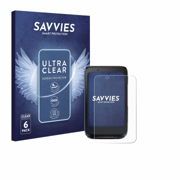 Parte frontal de un envase de producto con el logotipo de la marca Savvies. Al lado se muestra el dispositivo iGPSPORT BiNavi 