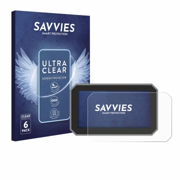 Parte frontal de un envase de producto con el logotipo de la marca Savvies. Al lado se muestra el dispositivo Honda Forza 2025