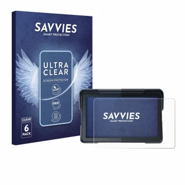Parte frontal de un envase de producto con el logotipo de la marca Savvies. Al lado se muestra el dispositivo Lamtto RC19 7