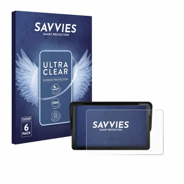 Parte frontal de un envase de producto con el logotipo de la marca Savvies. Al lado se muestra el dispositivo Carpuride V3 7