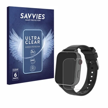Parte frontal de un envase de producto con el logotipo de la marca Savvies. Al lado se muestra el dispositivo Alutoria A22 con
