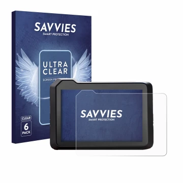 Parte frontal de un envase de producto con el logotipo de la marca Savvies. Al lado se muestra el dispositivo KTM 990 Duke 202