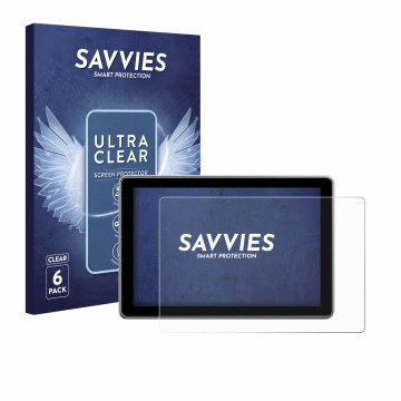 Parte frontal de un envase de producto con el logotipo de la marca Savvies. Al lado se muestra el dispositivo Rollei Viltrox D