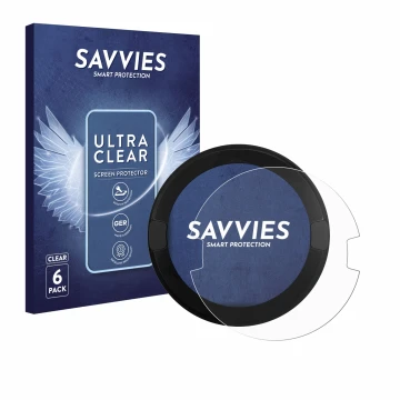 Parte frontal de un envase de producto con el logotipo de la marca Savvies. Al lado se muestra el dispositivo OOONO P-DISC NO2