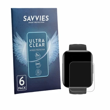 Parte frontal de un envase de producto con el logotipo de la marca Savvies. Al lado se muestra el dispositivo Dakofied D1B con