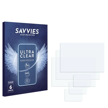 Parte frontal de un envase de producto con el logotipo de la marca Savvies. Al lado está el protector de pantalla correspondie