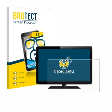 Parte frontal de un envase de producto con el logotipo de la marca BROTECT. Al lado se muestra el dispositivo con su protector