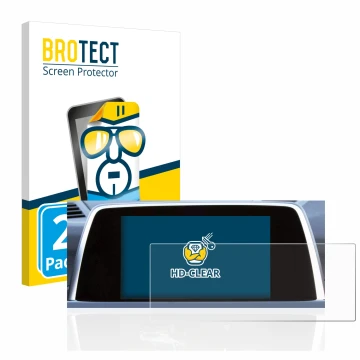 Parte frontal de un envase de producto con el logotipo de la marca BROTECT. Al lado se muestra el dispositivo BMW 6 F13 Coupe 