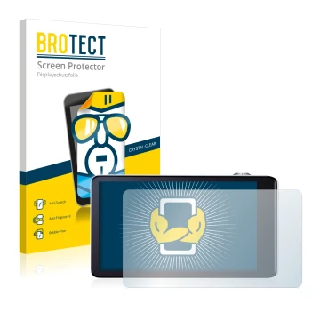 Parte frontal de un envase de producto con el logotipo de la marca BROTECT. Al lado se muestra el dispositivo Samsung Galaxy C