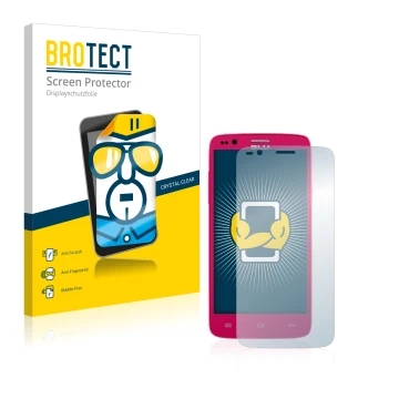 Parte frontal de un envase de producto con el logotipo de la marca BROTECT. Al lado se muestra el dispositivo BLU Star 4.5 Des