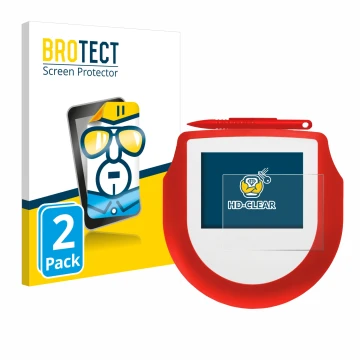 Parte frontal de un envase de producto con el logotipo de la marca BROTECT. Al lado se muestra el dispositivo Signotec Signatu