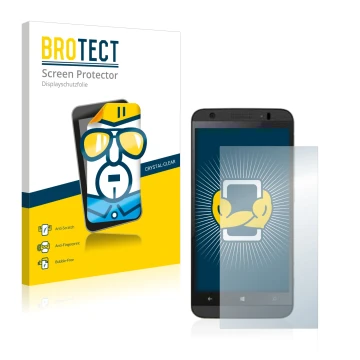 Parte frontal de un envase de producto con el logotipo de la marca BROTECT. Al lado se muestra el dispositivo Kazam Thunder 45