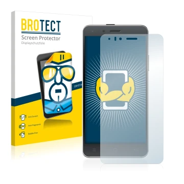 Parte frontal de un envase de producto con el logotipo de la marca BROTECT. Al lado se muestra el dispositivo Kodak IM5 con su