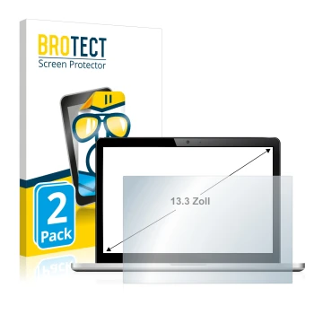 Parte frontal de un envase de producto con el logotipo de la marca BROTECT. Al lado se muestra el dispositivo con su protector