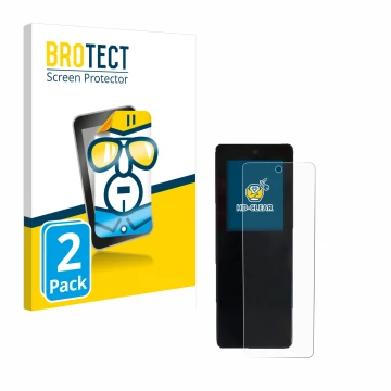 Parte frontal de un envase de producto con el logotipo de la marca BROTECT. Al lado se muestra el dispositivo Stromer ST2 Omni