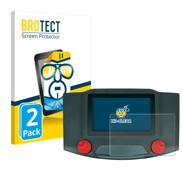 Parte frontal de un envase de producto con el logotipo de la marca BROTECT. Al lado se muestra el dispositivo Märklin Central 