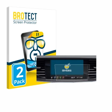 Parte frontal de un envase de producto con el logotipo de la marca BROTECT. Al lado se muestra el dispositivo Opel Insignia 20