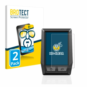 Parte frontal de un envase de producto con el logotipo de la marca BROTECT. Al lado se muestra el dispositivo Bosch Kiox con s