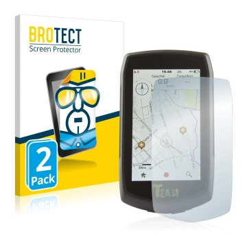 Parte frontal de un envase de producto con el logotipo de la marca BROTECT. Al lado se muestra el dispositivo A-Rival Teasi On