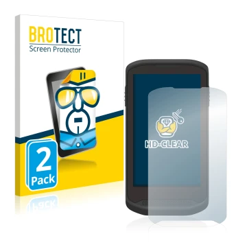 Parte frontal de un envase de producto con el logotipo de la marca BROTECT. Al lado se muestra el dispositivo Zebra TC20 Touch