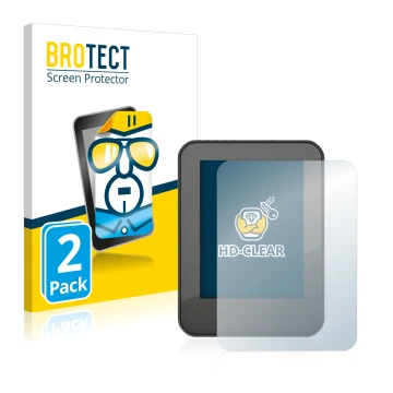 Parte frontal de un envase de producto con el logotipo de la marca BROTECT. Al lado se muestra el dispositivo Neodrives neoMMI