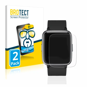 Parte frontal de un envase de producto con el logotipo de la marca BROTECT. Al lado se muestra el dispositivo Letsfit Fitness 