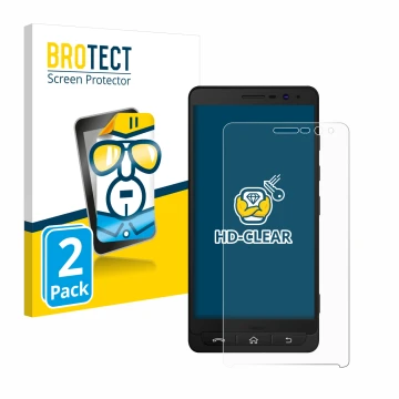 Parte frontal de un envase de producto con el logotipo de la marca BROTECT. Al lado se muestra el dispositivo Beafon M5 con su