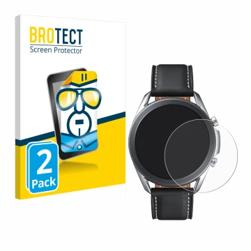 Parte frontal de un envase de producto con el logotipo de la marca BROTECT. Al lado se muestra el dispositivo Samsung Galaxy W