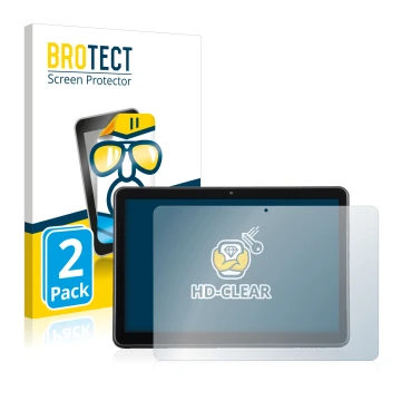 Parte frontal de un envase de producto con el logotipo de la marca BROTECT. Al lado se muestra el dispositivo Wortmann Terra P