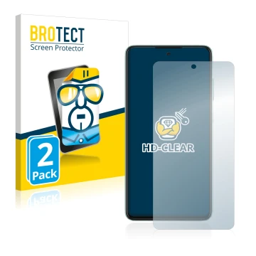 Parte frontal de un envase de producto con el logotipo de la marca BROTECT. Al lado se muestra el dispositivo Samsung Galaxy A