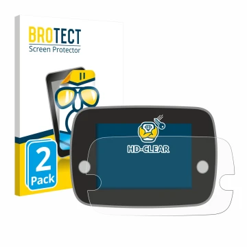 Parte frontal de un envase de producto con el logotipo de la marca BROTECT. Al lado se muestra el dispositivo Fiat 500 Series 
