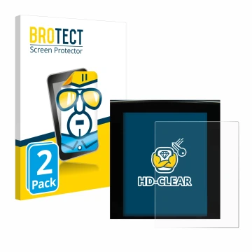 Parte frontal de un envase de producto con el logotipo de la marca BROTECT. Al lado se muestra el dispositivo Renault Megane 4