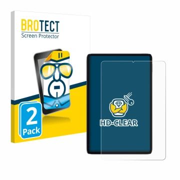 Parte frontal de un envase de producto con el logotipo de la marca BROTECT. Al lado se muestra el dispositivo Xiaomi Mi Pad 5 