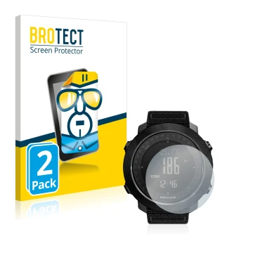 Parte frontal de un envase de producto con el logotipo de la marca BROTECT. Al lado se muestra el dispositivo Explopur North E