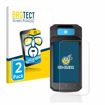 Parte frontal de un envase de producto con el logotipo de la marca BROTECT. Al lado se muestra el dispositivo Accu-Chek Insigh