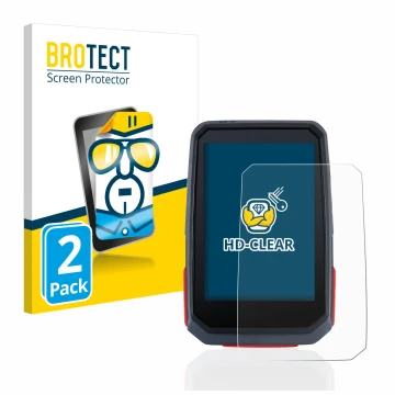 Parte frontal de un envase de producto con el logotipo de la marca BROTECT. Al lado se muestra el dispositivo Sigma ROX 4.0 co