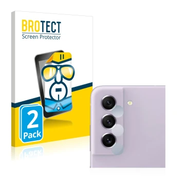 Parte frontal de un envase de producto con el logotipo de la marca BROTECT. Al lado se muestra el dispositivo Samsung Galaxy S