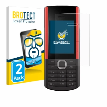 Parte frontal de un envase de producto con el logotipo de la marca BROTECT. Al lado se muestra el dispositivo Nokia 5710 XA co
